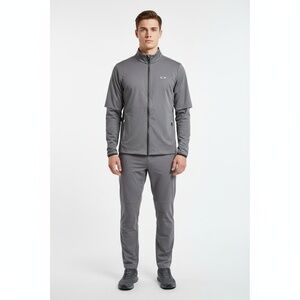 Oakley Albatross Rain Jacket Mens 2XL Gray Full Zip Active Lightweight‎